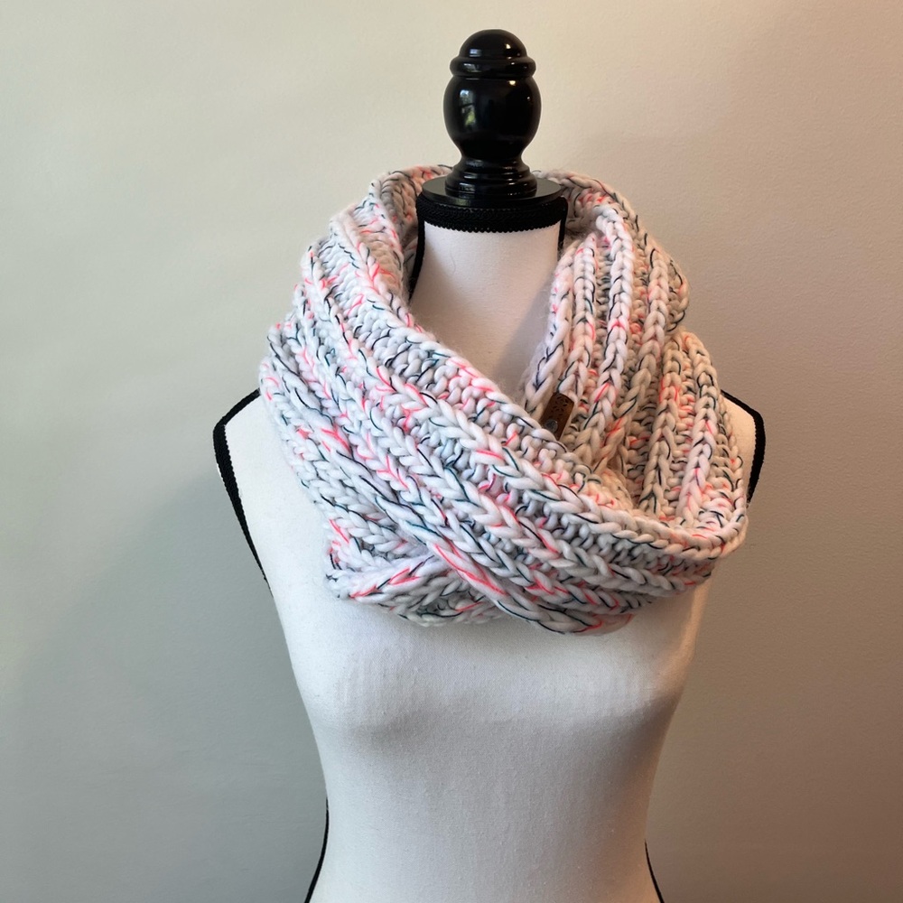 Roxy Multicolor Knit Infinity Scarf